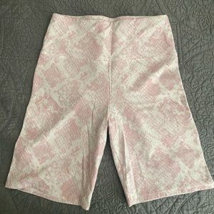 Pink Victoria secret biker shorts size large